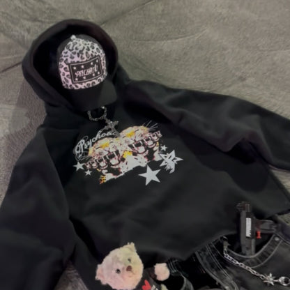 Leopard Cropped Hoodie