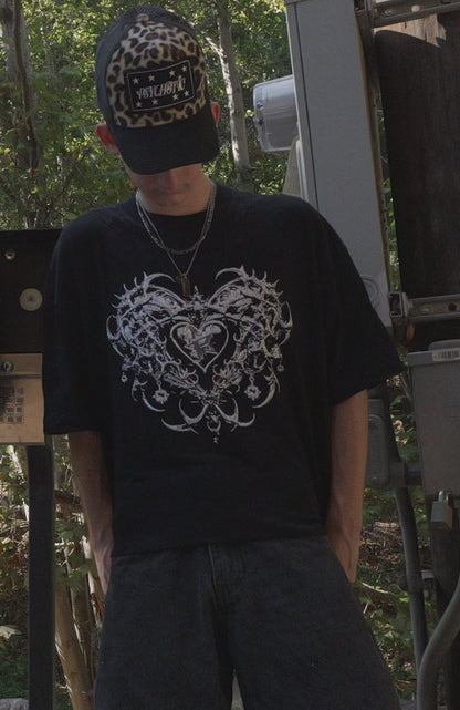 Iron Heart Cropped T-Shirt