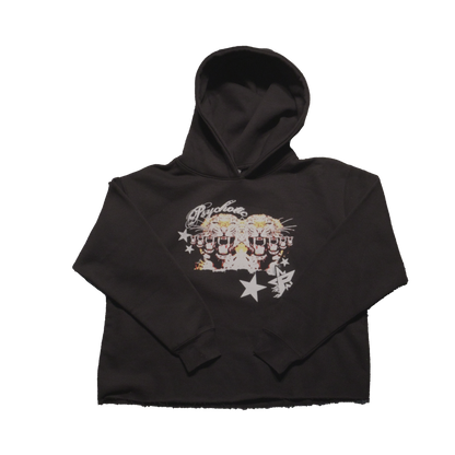 Leopard Cropped Hoodie