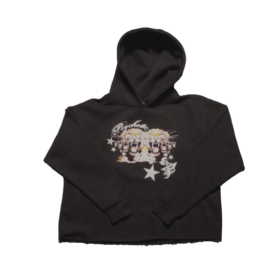 Leopard Cropped Hoodie