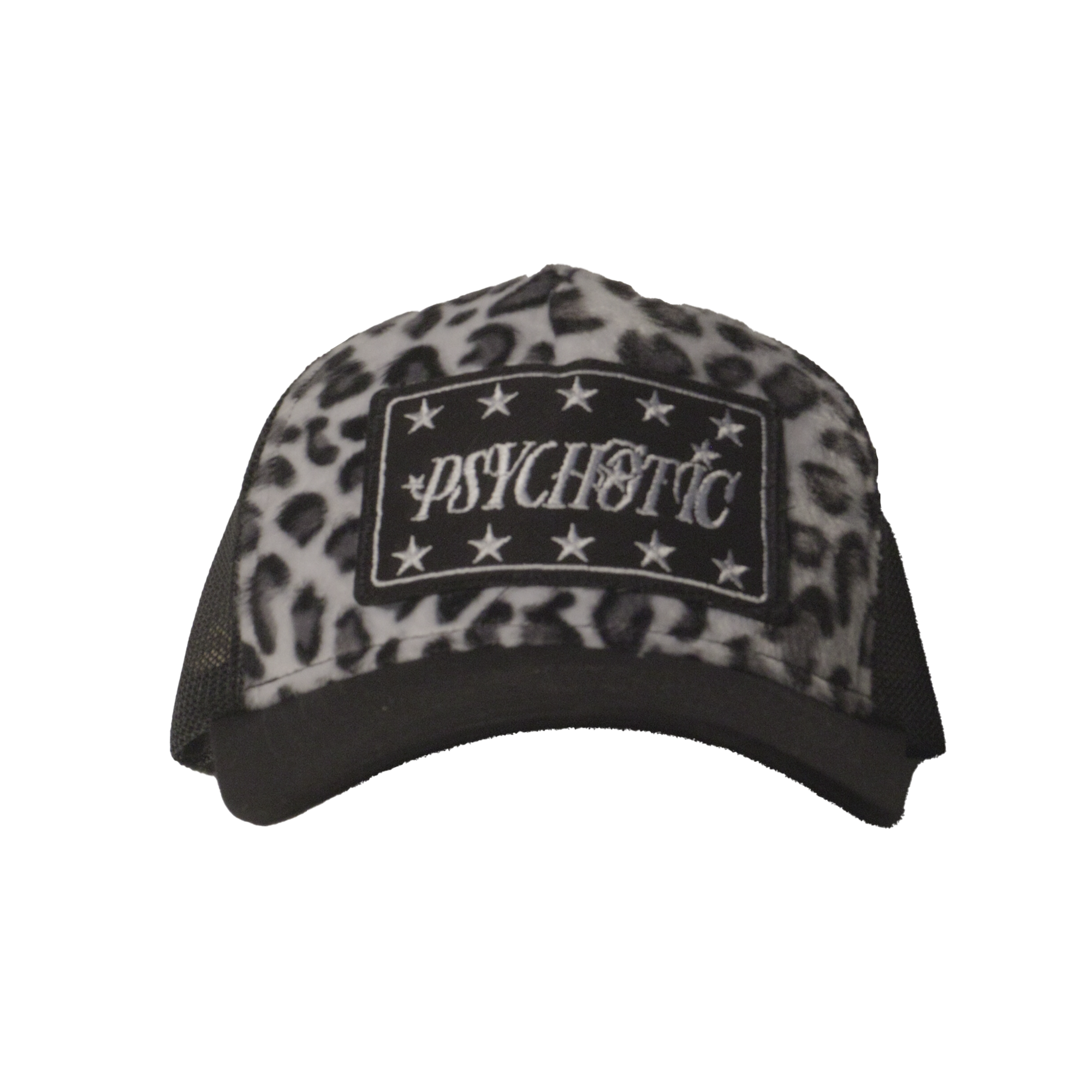 Leopard Hat - White